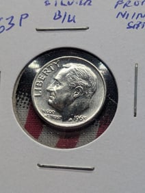 1963-P Roosevelt Dime, Silver, From Mint Set