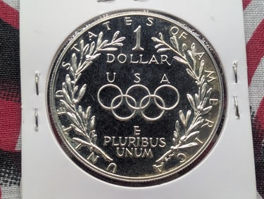1988-S Proof Olympic Commemorative 90% Silver Dollar