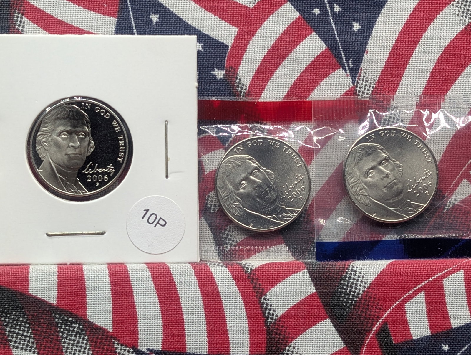 2006 P, D, & S Jefferson Nickel Set: 2006 P, D, & S Jefferson Nickel Set