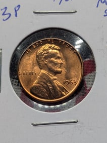1963-P Lincoln Memorial Cent. From Mint Set