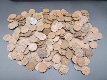 Lincoln Wheat Cents Mixed Dates Lot  - 2lbs 4 oz
