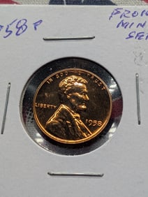1958-P Wheat Cent. From Mint Set