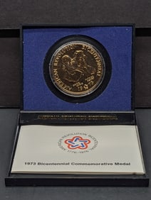 1973-P Samuel Adams & Patrick Henry American Revolution Bicentennial Commemorative Medal