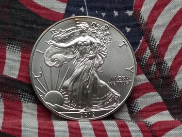 2012 American Silver Eagle .999 Fine Silver, One Troy Ounce, Uncirculated