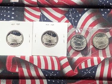 2006 P, D, S Clad Proof, & S 90% Silver Proof Complete State Quarter Set, Colorado (CO)