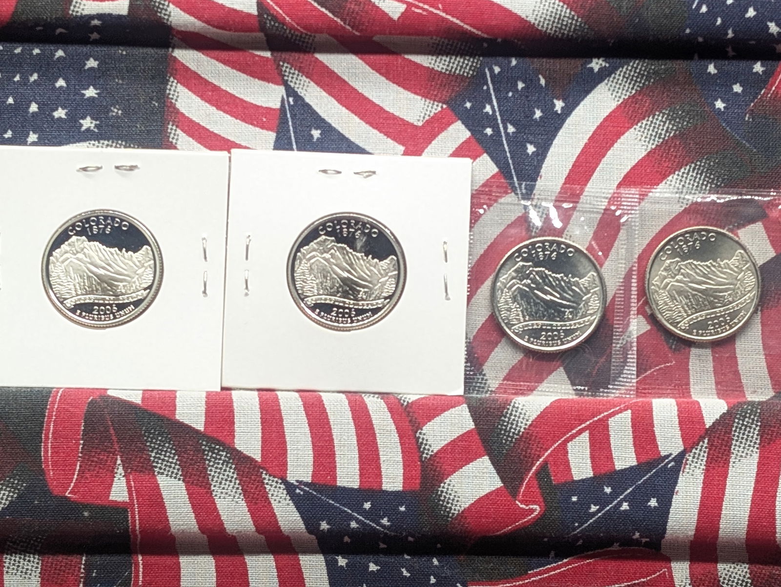 2006 P, D, S Clad Proof, & S 90% Silver Proof Complete State Quarter Set, Colorado (CO) (1 of 5)