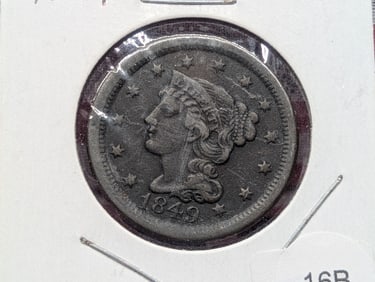 1849-P Braided Hair VF