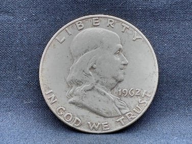 1962-D Franklin Silver Half Dollar