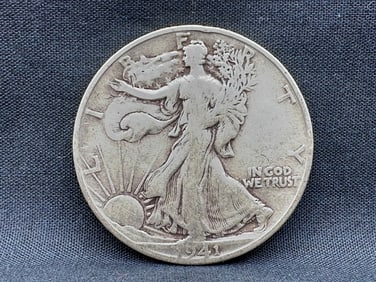 1941-S Walking Liberty Silver Half Dollar