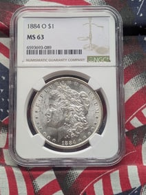 1884-O Morgan Dollar NGC MS 63 6593693-089