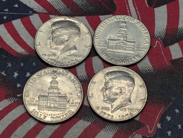 (4) 1976-P Kennedy Half Dollars