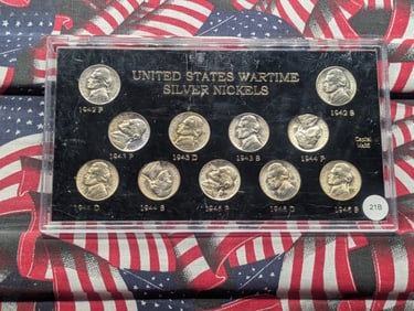 1942-1945 GEM BU Silver War Nickel Set [11 Coins]