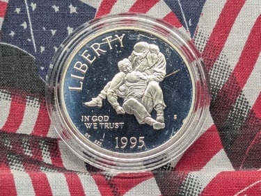 1995-S Civil War Battlefields Proof Commemorative 90% Silver Dollar