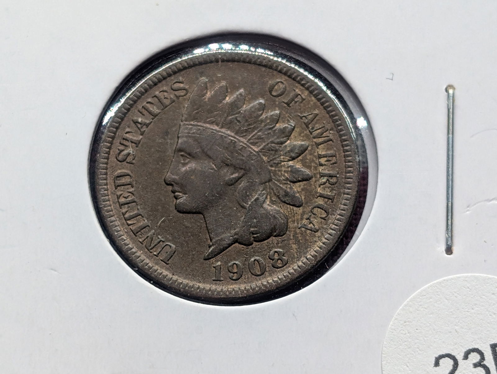 1908-S Indian Head Cent CLOSELY UNCIRCULATED (1 of 3)