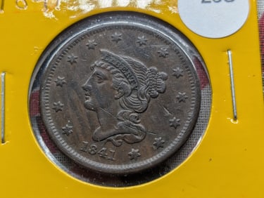 1841 (Small Date) Large Cent High Grade AU/BU