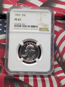 1963-P Washington Quarter NGC PF67