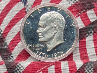 1976-S 40% Silver Proof Bicentennial Eisenhower Dollar