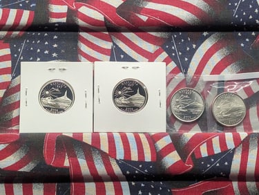 2006 P, D, S Clad Proof, & S 90% Silver Proof Complete State Quarter Set, Nebraska (NE)