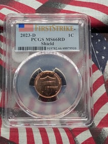 2023-D Lincoln Shield Cent First Strike PCGS MS66RD