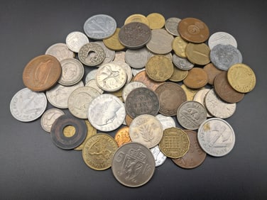 Foreign Coin Lot - mixed countries and dates