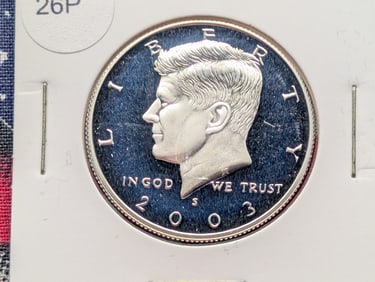 2003-S 90% Silver Proof Kennedy Half Dollar
