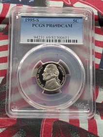 1995-S Jefferson Nickel PCGS PR69DCAM