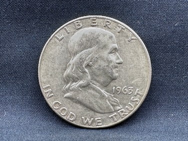 1963-D Franklin Silver Half Dollar