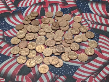 70+, 1/2 Pound, 1940's, Lincoln Wheat Cents