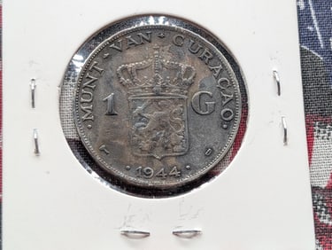 1944-D Netherlands One Gulden