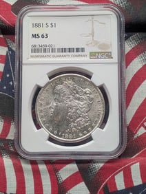 1881-S Morgan Dollar NGC MS 63 6813459-021