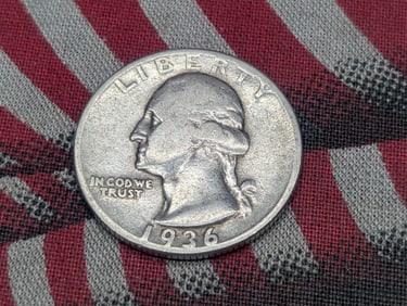 1936 P, 90% Silver, Washington Quarter