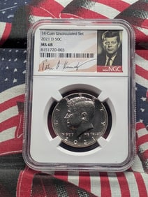 2021-D Kennedy Half Dollar, NGC MS 68