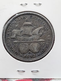 1892 Columbian Exposition Commemorative 90% Silver Half Dollar