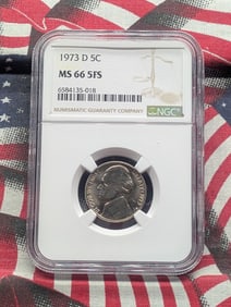 1973-D Jefferson Nickel, NGC MS 66 5FS