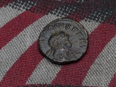 367-375 AD Ancient Roman Coin, Over 1,600 years old