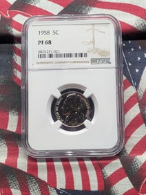 1958-P Jefferson Nickel, NGC PF 68