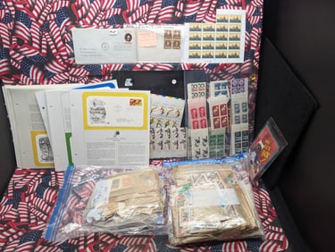 Large Lot of Stamps and First Day Covers