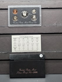 1998-S U.S. Mint Silver Proof Set In OGP w/COA