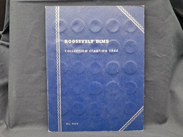1946-1964 Roosevelt Dime Collection in Book - (48) Silver Dimes