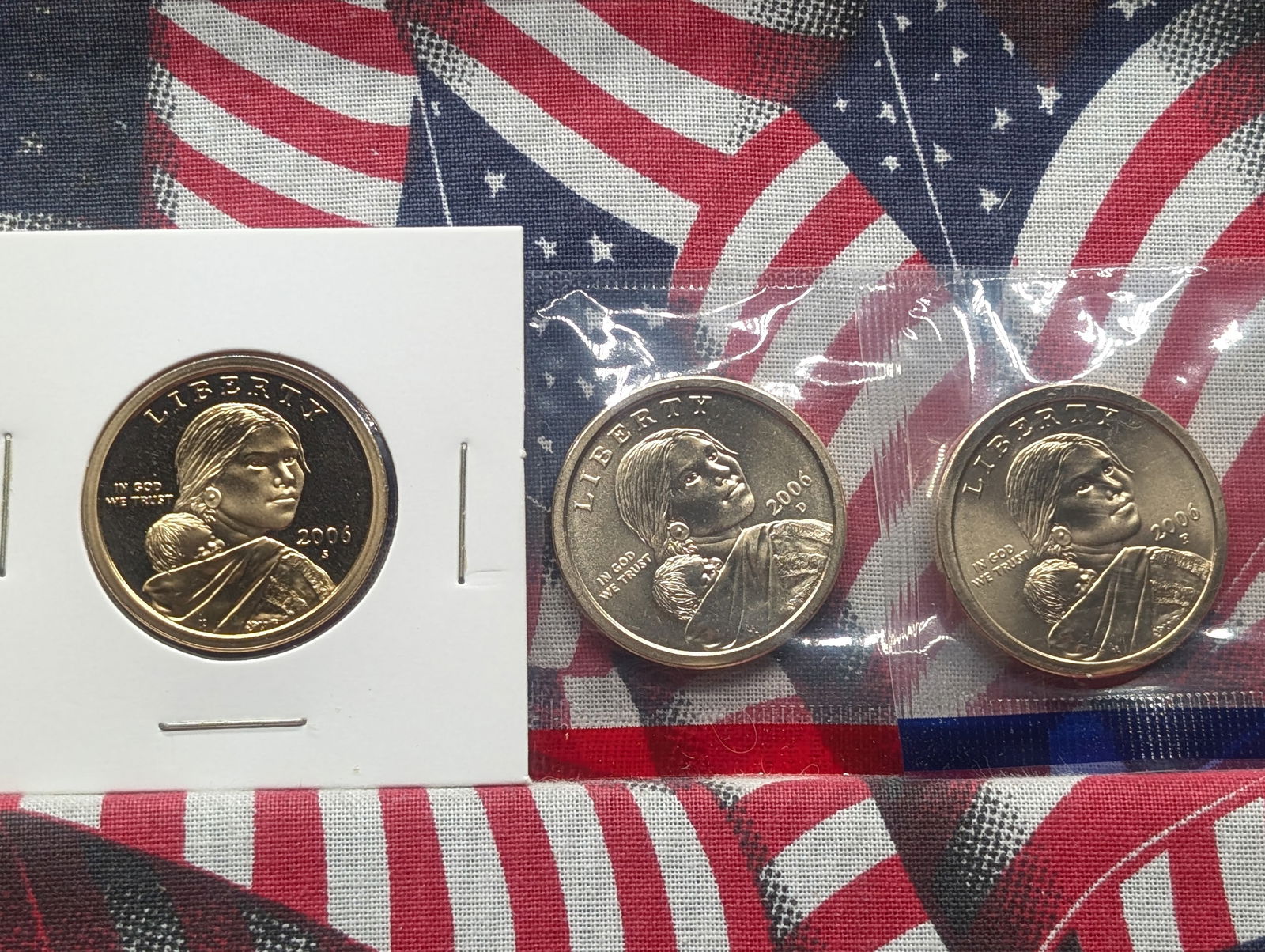 2006 P, D, & S Proof & Uncirculated Sacagawea Dollar Set (1 of 3)