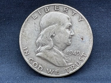 1949-D Franklin Silver Half Dollar