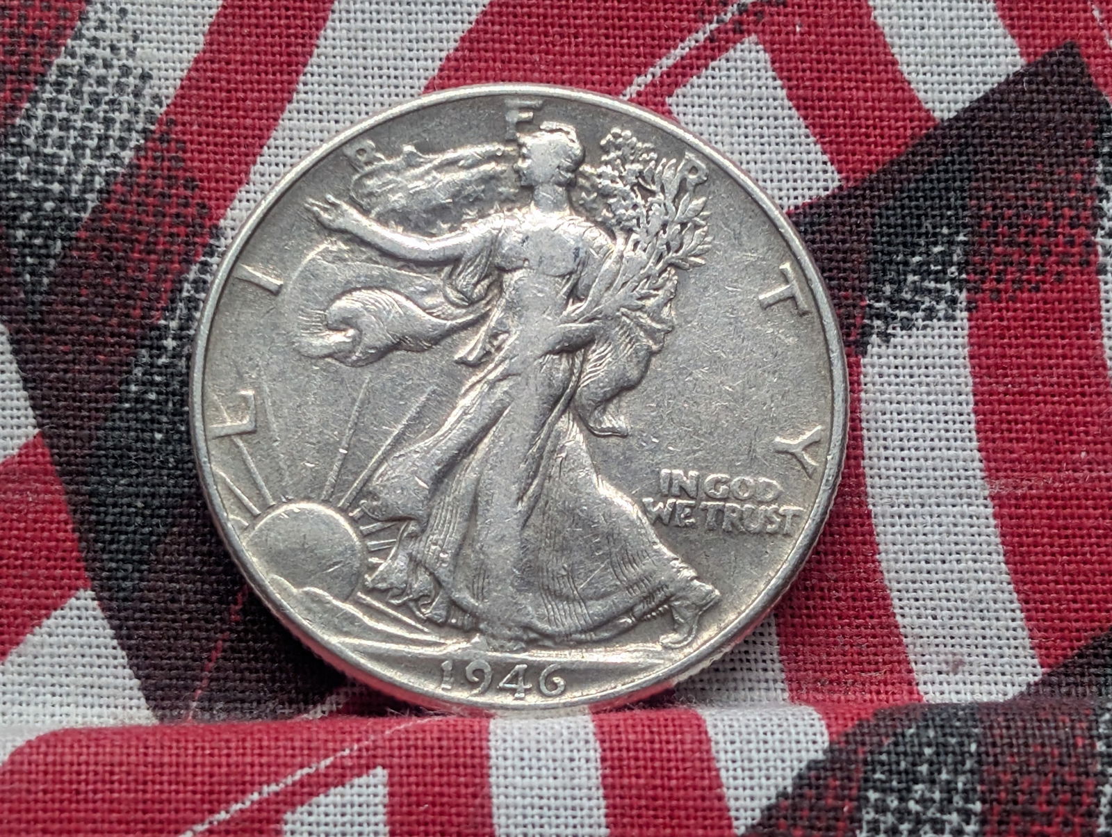 1946-90% Silver, Walking Liberty Half Dollar, 79 Years Old! (1 of 2)
