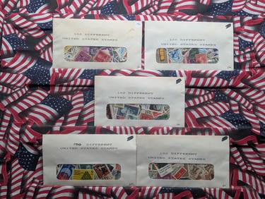 (500) Assorted U.S. Postage Stamps