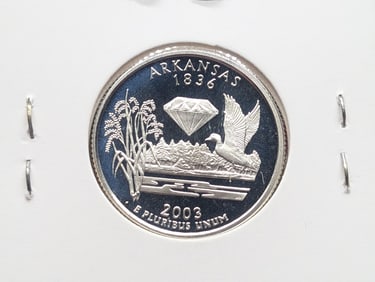 2003-S 90% Silver Proof State Quarter, Arkansas (AR)