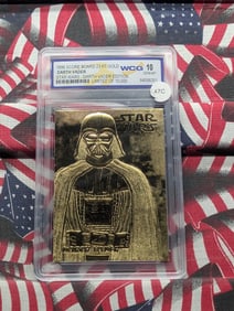 Star Wars, DARTH VADER, 23KT Gold, Sealed, Gem 10 Mint, Limited of 10,000, Darth Vader Edition!
