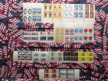 (20) Assorted U.S. Plate Blocks, All Mint, Original Gum, Never Hinged