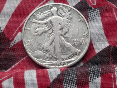 1944 D, WWII Era-90% Silver, Walking Liberty Half Dollar, 81 Years Old!