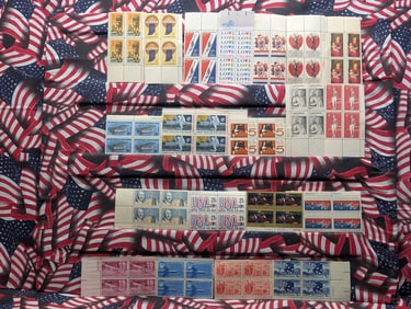 (20) Assorted U.S. Plate Blocks, All Mint, Original Gum, Never Hinged