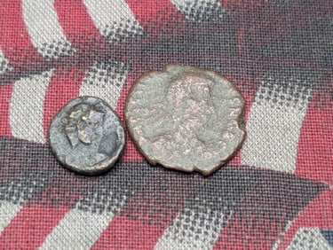2, 367-375 AD, Details, Ancient Roman Coins, Over 1,600 years old