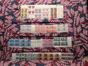 (20) Assorted U.S. Plate Blocks, All Mint, Original Gum, Never Hinged